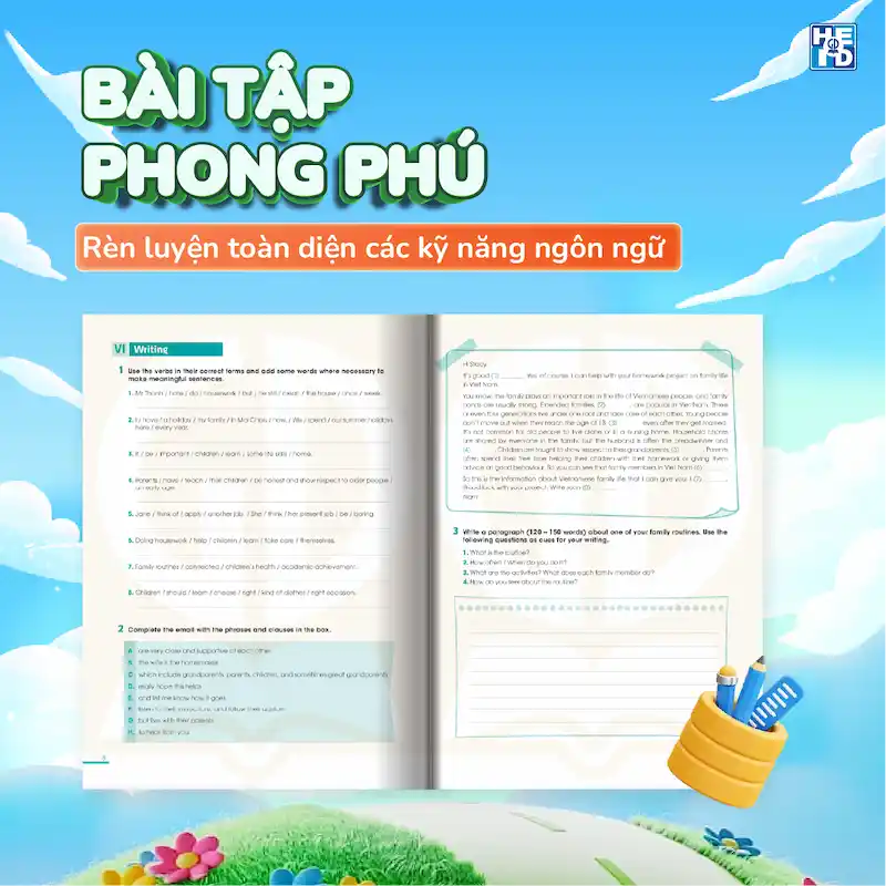 Cấu trúc sách bài tập Tiếng Anh lớp 10 