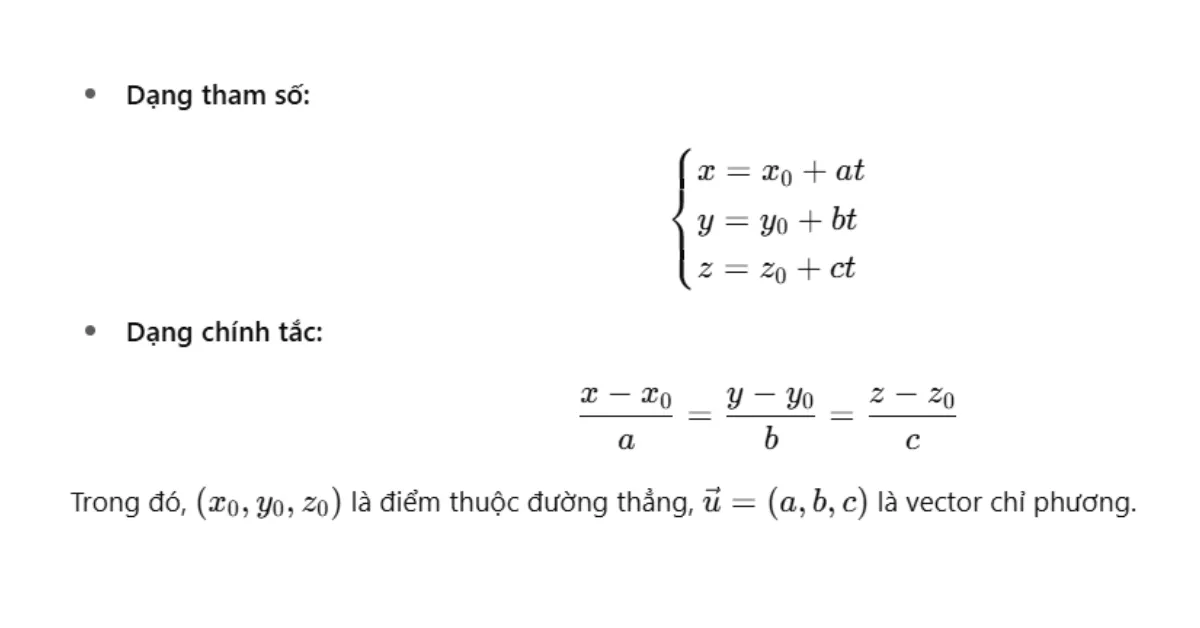 Công thức ôn thi toán tốt nghiệp THPT