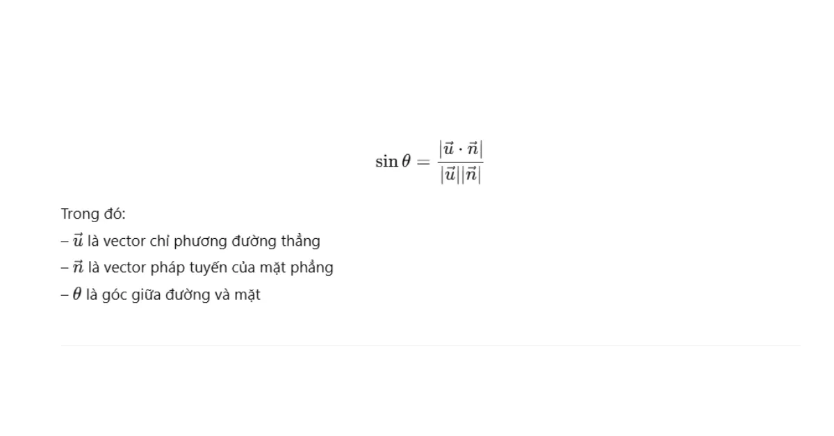 Công thức toán ôn thi tốt nghiệp THPT