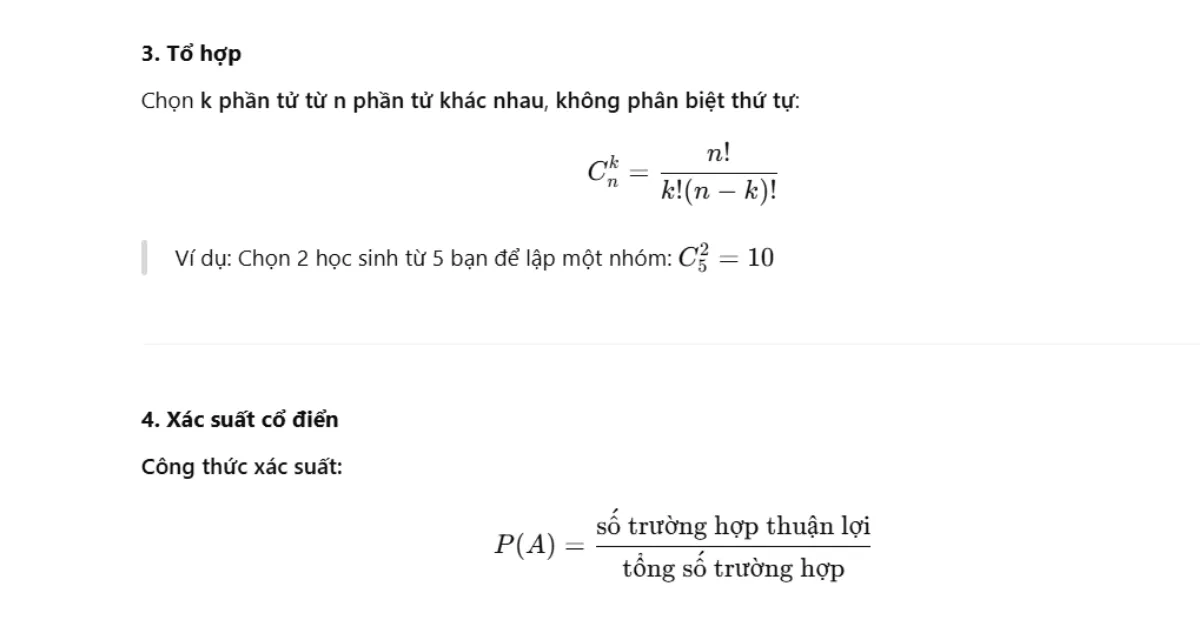 Công thức toán ôn thi tốt nghiệp THPT