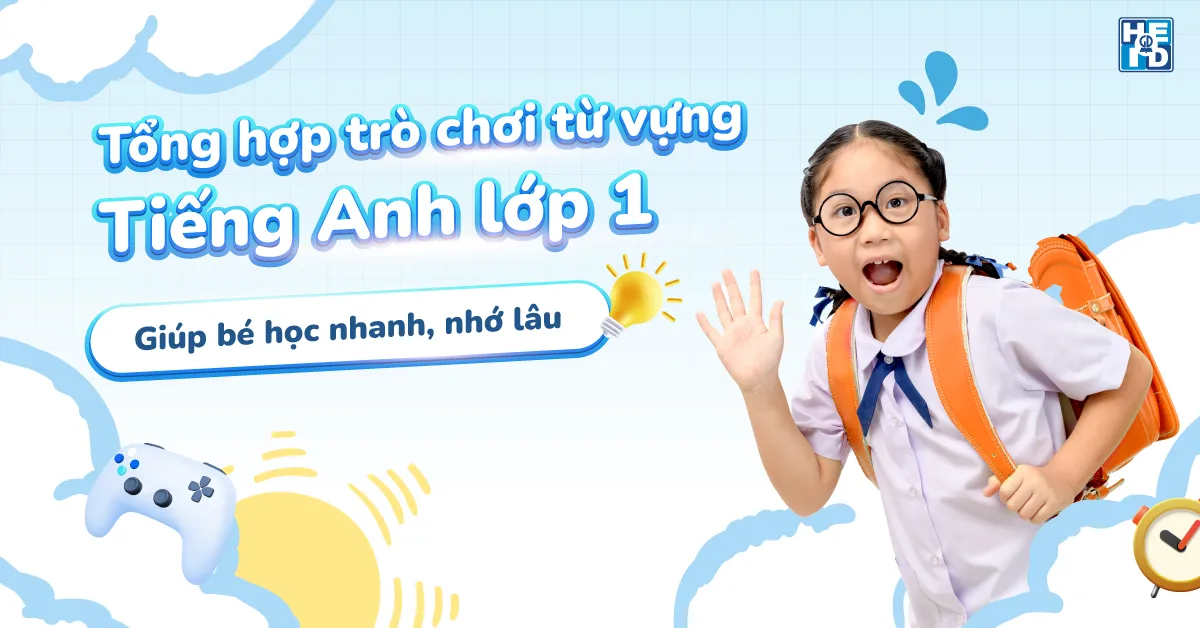 trò chơi từ vựng tiếng anh lớp 1