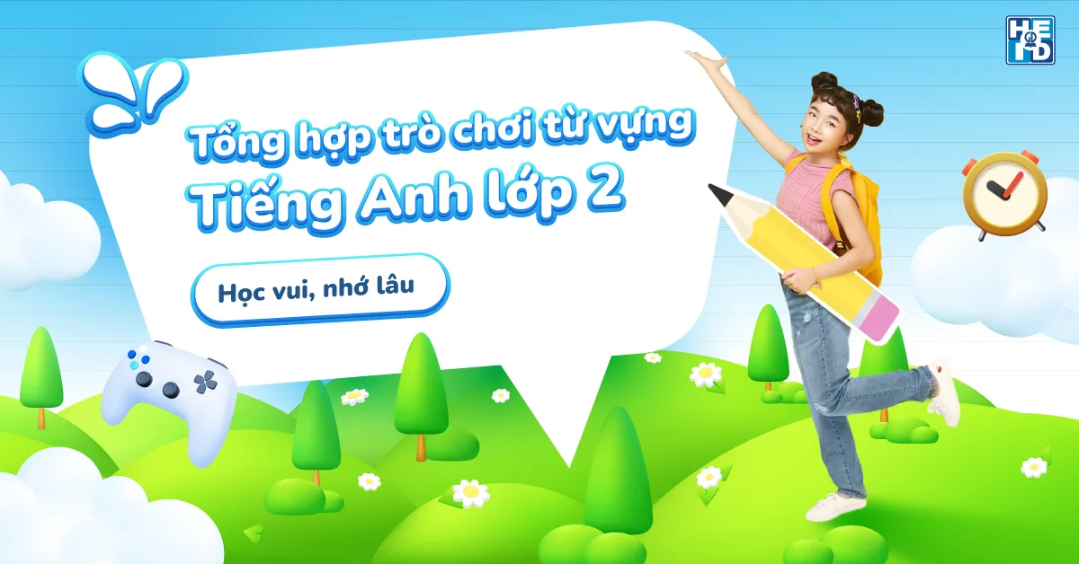 trò chơi từ vựng tiếng anh lớp 2