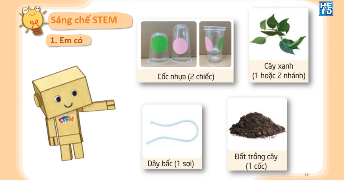 Chậu cây hai tầng - Stem lớp 1