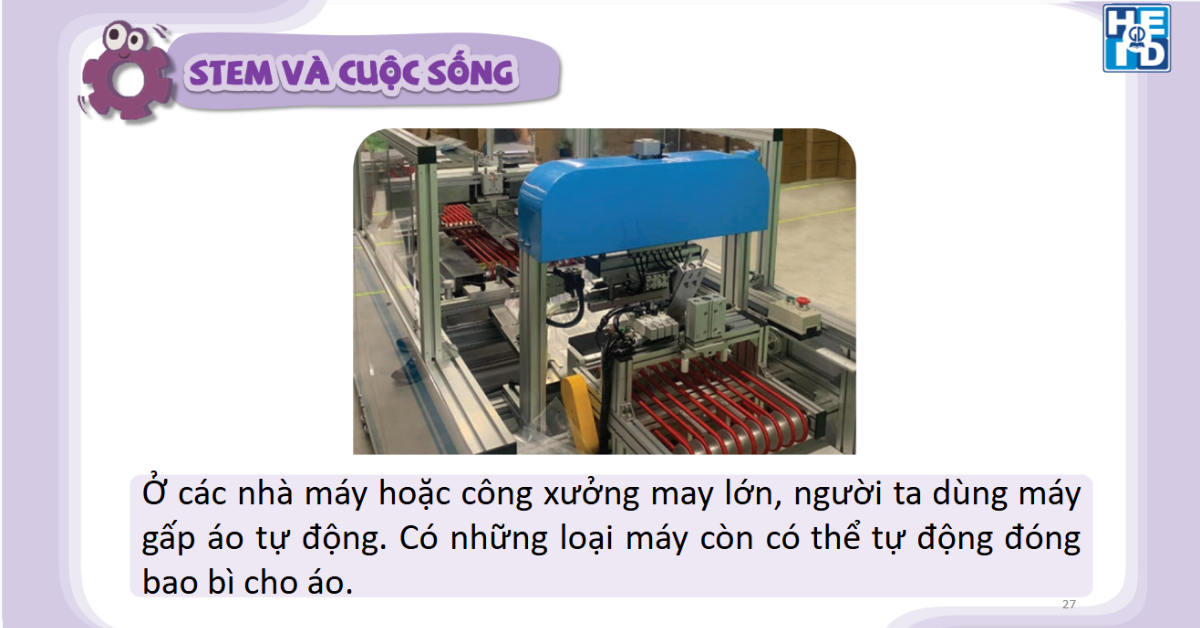 Dụng cụ gấp áo - Stem lớp 1