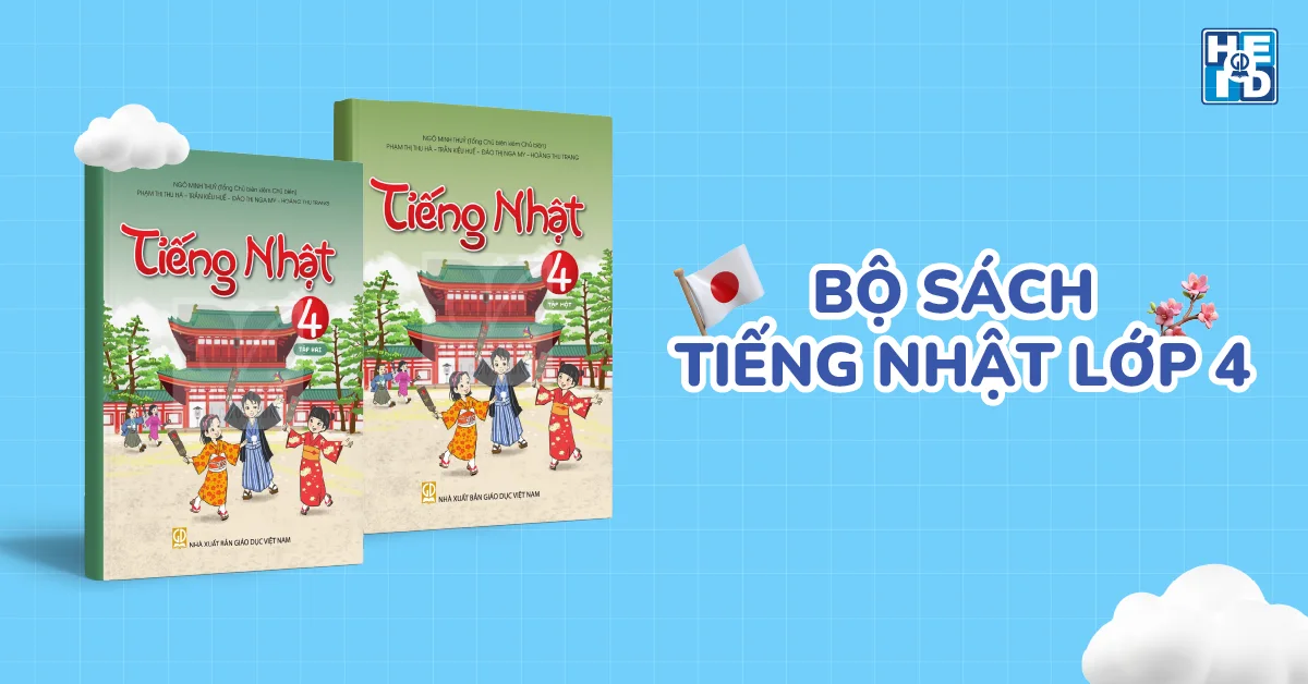 Bộ sách Tiếng Nhật lớp 4 - từ vựng tiếng Nhật lớp 4
