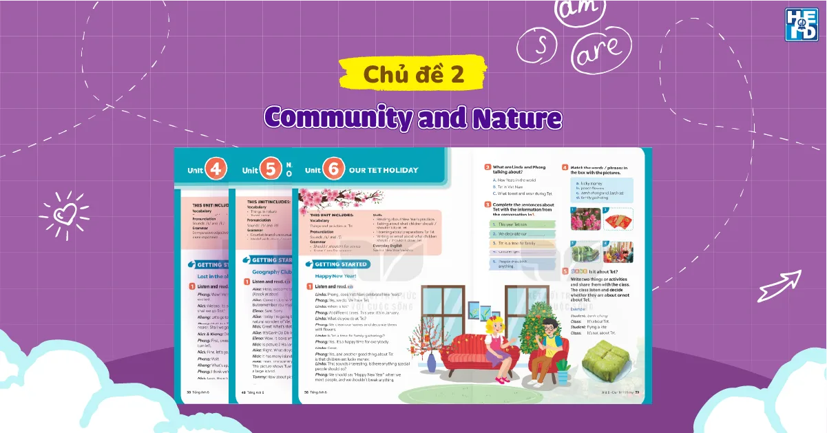 Chủ đề Community and nature - Global Success lớp 6
