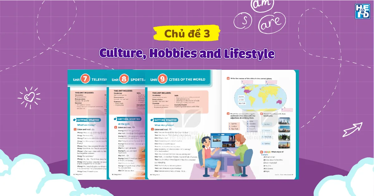Chủ đề Culture, hobbies and lifestyle - Global Success lớp 6