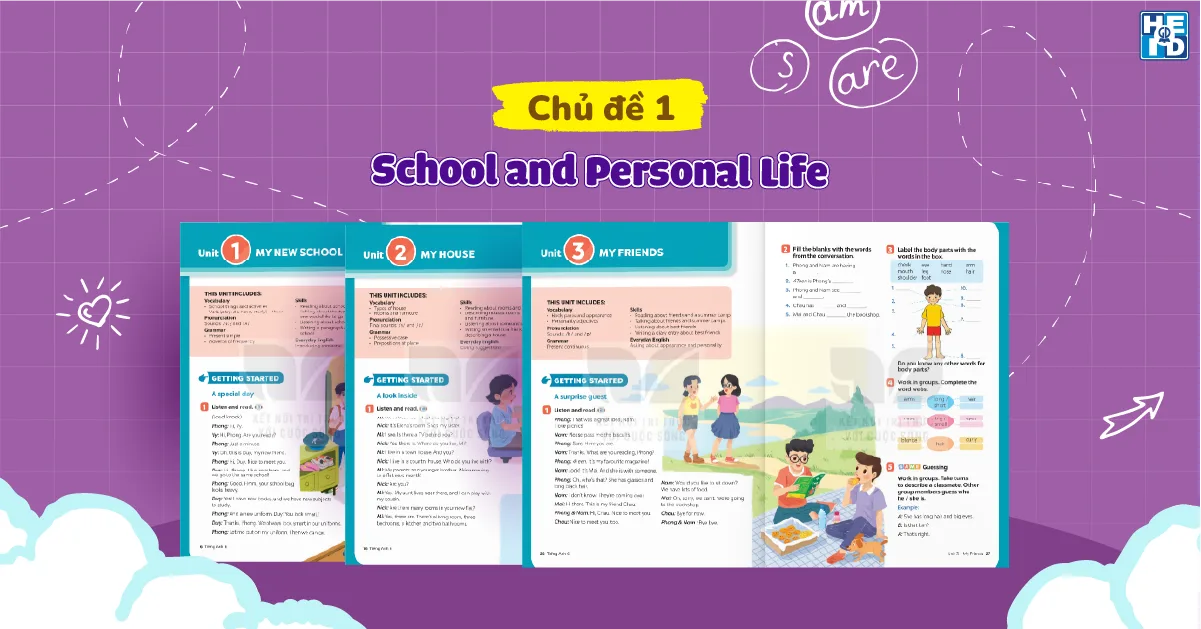 Chủ đề School and personal life - Global Success lớp 6