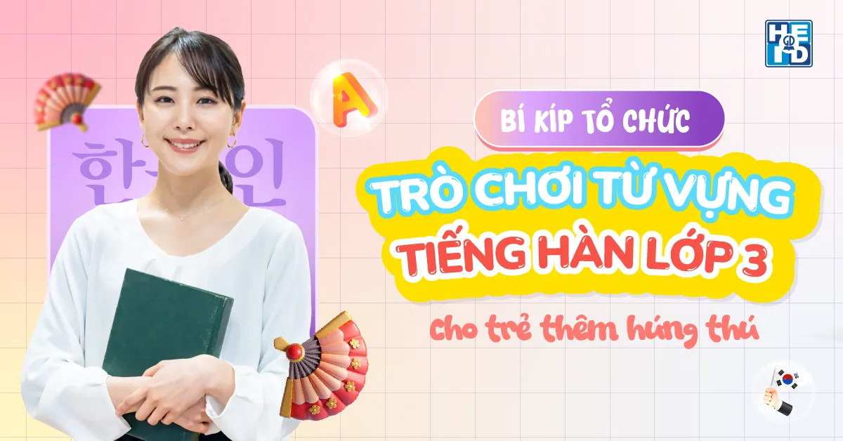 từ vựng tiếng Hàn lớp 3
