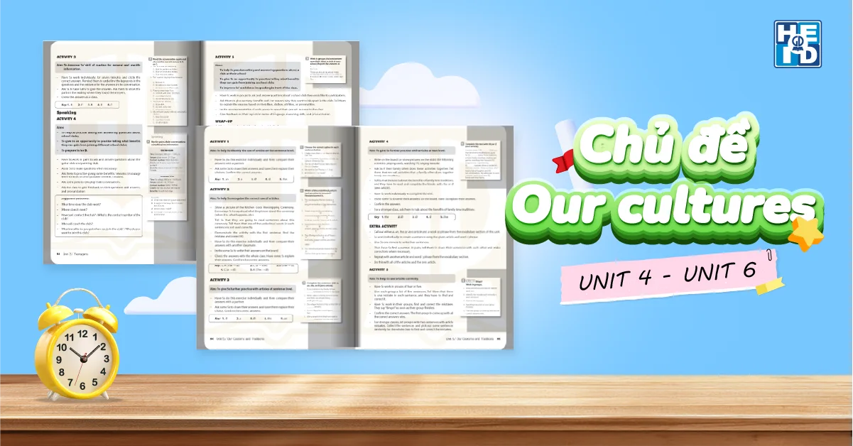 Chủ đề Our cultures - Global Success lớp 8