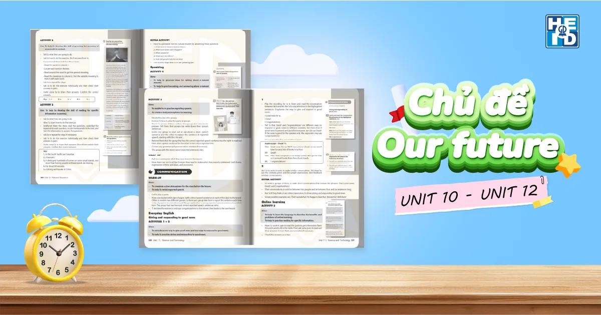 Chủ đề Our future - Global Success lớp 8