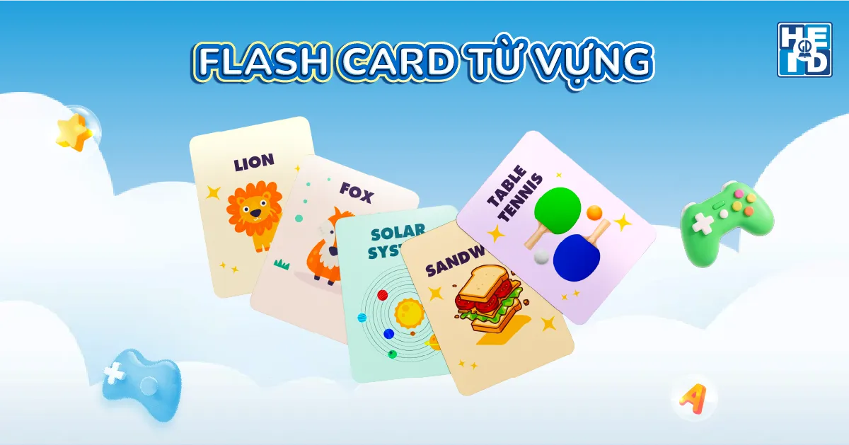 Flash card từ vựng - trò chơi ôn tập từ vựng
