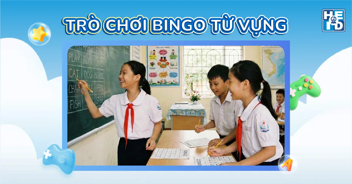 Trò chơi bingo từ vựng - trò chơi ôn tập từ vựng