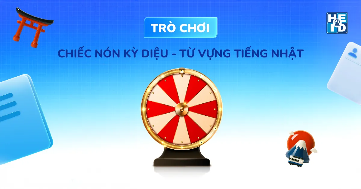 Trò chơi từ vựng tiếng Nhật lớp 5
