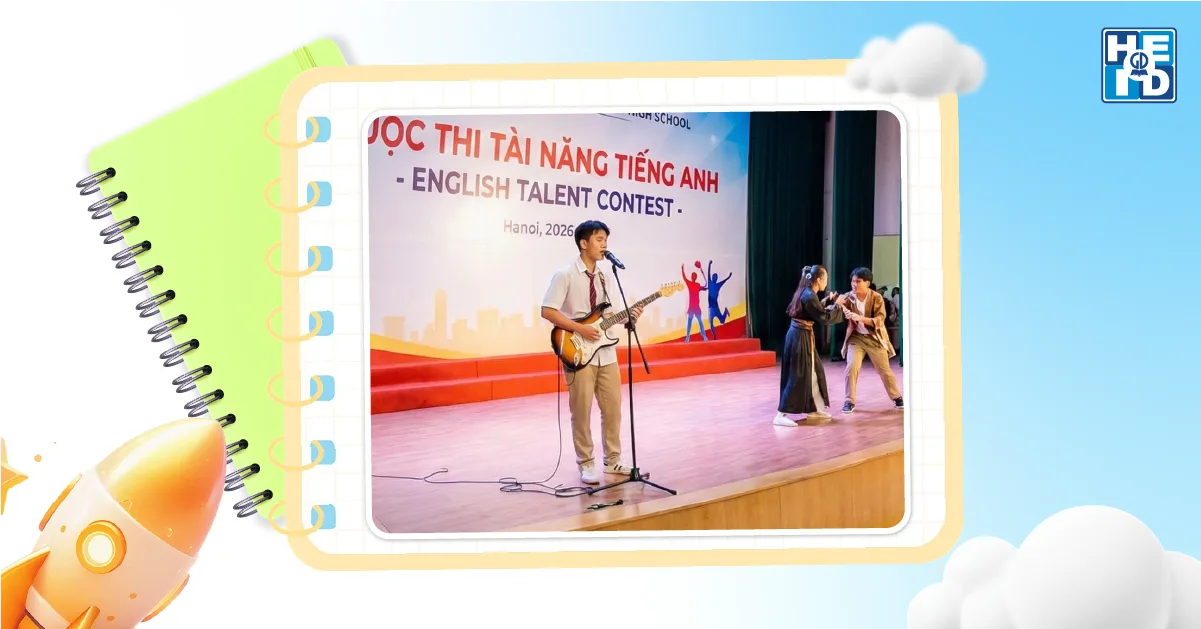 Tổ chức cuộc thi tài năng giúp học sinh tự tin thể hiện bản thân, đồng thời xây dựng hình ảnh một câu lạc bộ tiếng Anh năng động, hiện đại