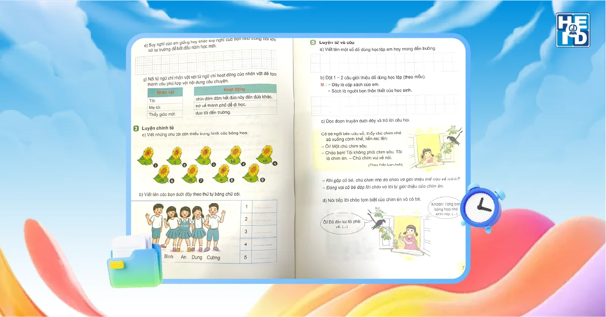 Luyện từ và câu là phần giúp học sinh sử dụng tiếng Việt một cách mạch lạc và tự nhiên hơn - tiếng việt lớp 2