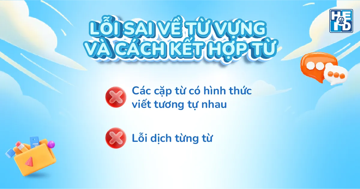lỗi sai bài thi trắc nghiệm tiếng anh