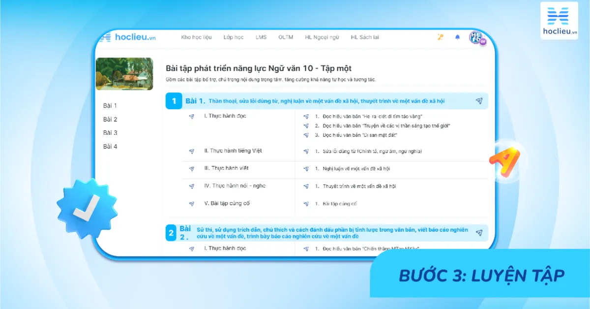 Theo dõi và đánh giá - bài tập phát triển năng lực